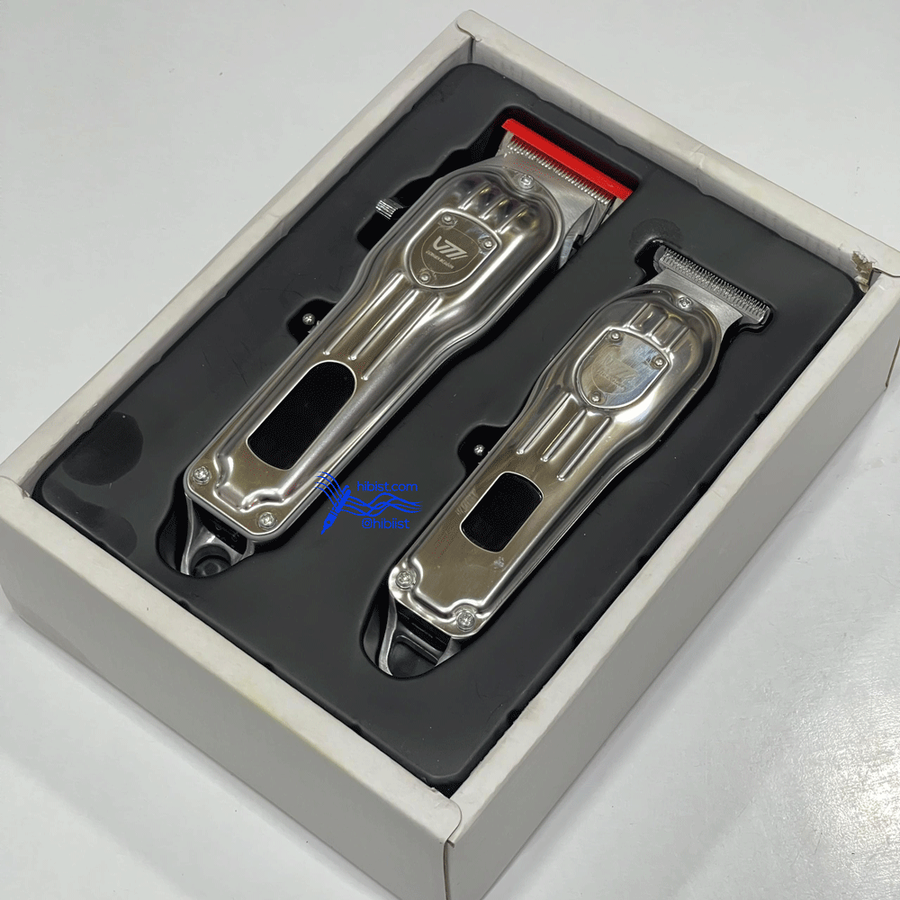 ست ماشین اصلاح و خط زن صفرزن برند HiBist مدل V-66082 سری V77